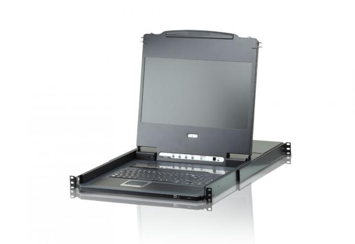 KVM Переключатель CL6708MW интегрированный с FullHD LCD консолью USB+DVI+AUDIO KVM Переключатель CL6708MW интегрированный с FullHD LCD консолью USB+DVI+AUDIO