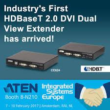 ATEN запускает первый в отрасли HDBaseT 2.0 DVI Dual View KVM Extender CE624