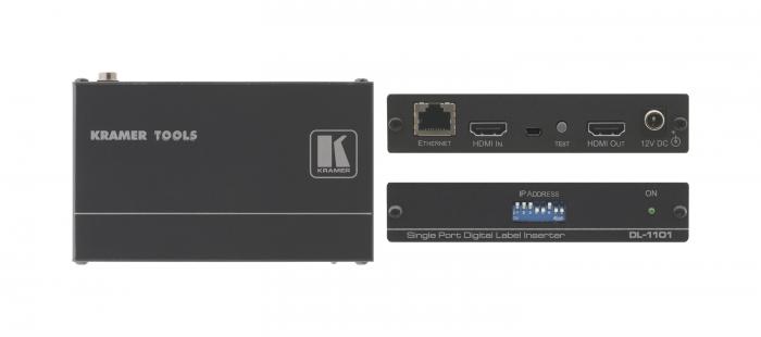 Новое устройство Kramer DL-1101 накладывает высококачественное изображение поверх живого видео, передаваемого по HDMI