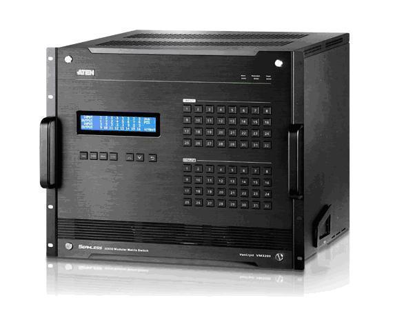 Новый Модульный Матричный Коммутатор 32x32 VM3200 расширяет линейку Pro AV ATEN