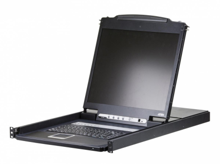 8 Портовый переключатель с KVM консолью ATEN CL1308N-ATA-RG
