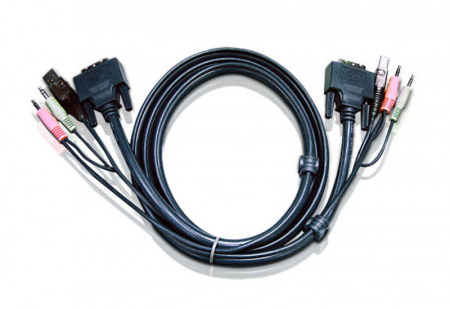 DVI KVM кабель ATEN 2L-7D03UD