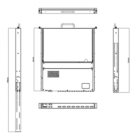 KVM консоль Ariesys AMK508-17WCBRUD