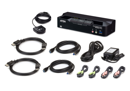 2 Портовый KVM переключатель ATEN CS1922A-AT-G