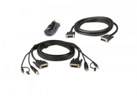 USB-DVI-D KVM кабель ATEN 2L-7D02UDX3