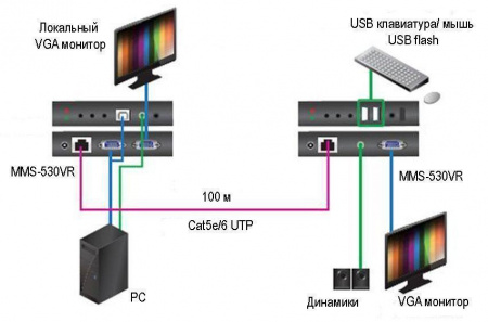 VGA приемник TNTv MMS-530V-R