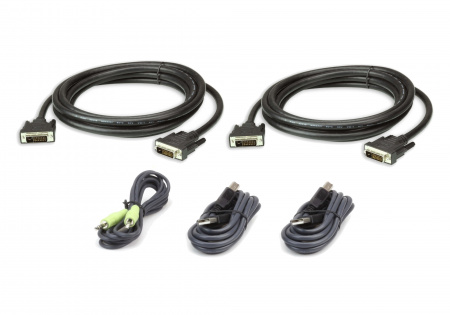 USB-DVI-D KVM кабель ATEN 2L-7D03UDX5