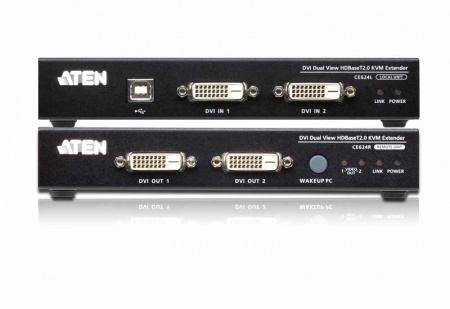 DVI-D KVM удлинитель ATEN CE624-AT-G